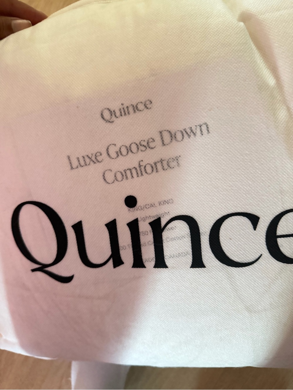 Quince Luxe lightweight Goose Down Comforter King